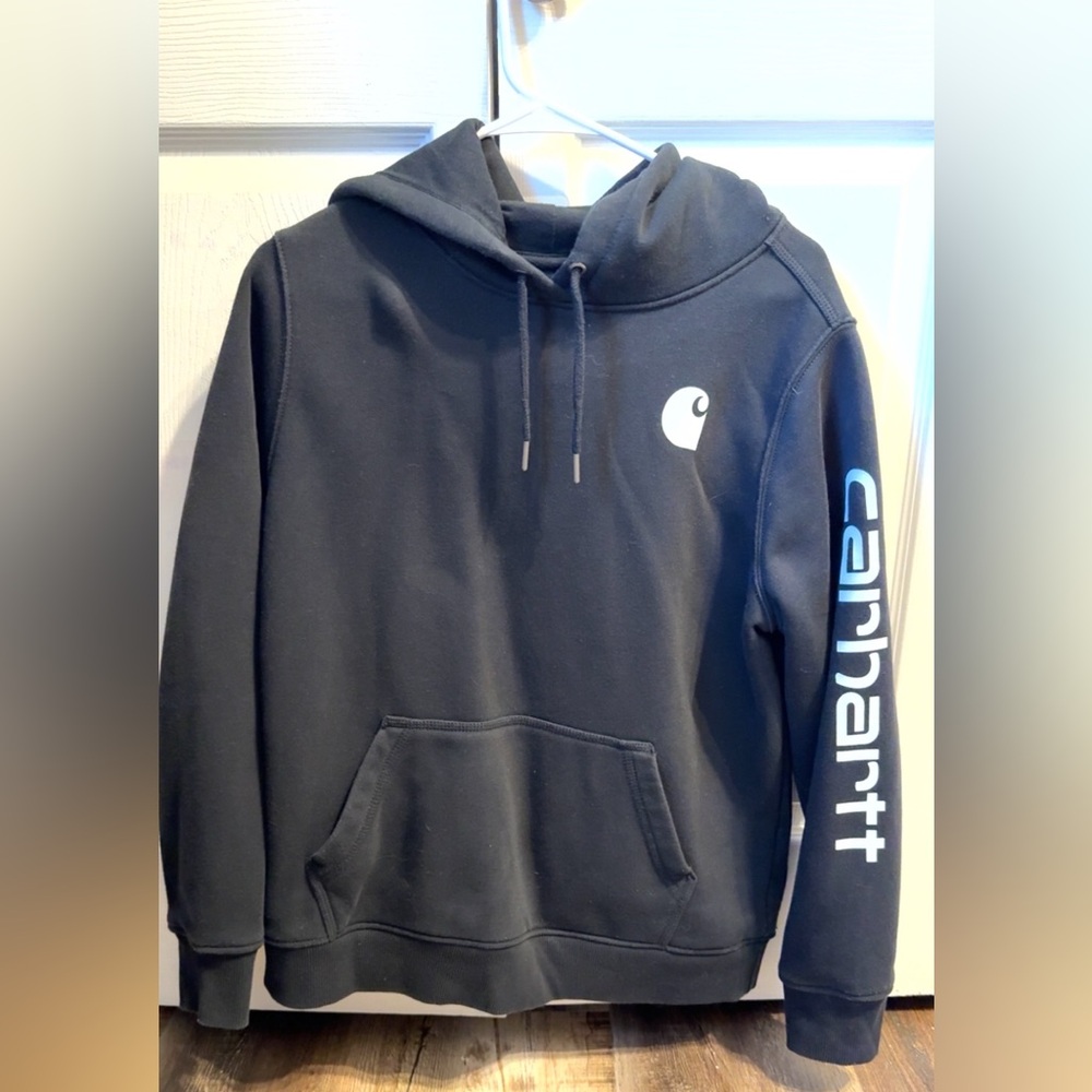 Carhartt Black Sweatshirt with White Logo